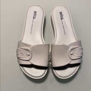 Melissa Women's Off-White Slide Sandals